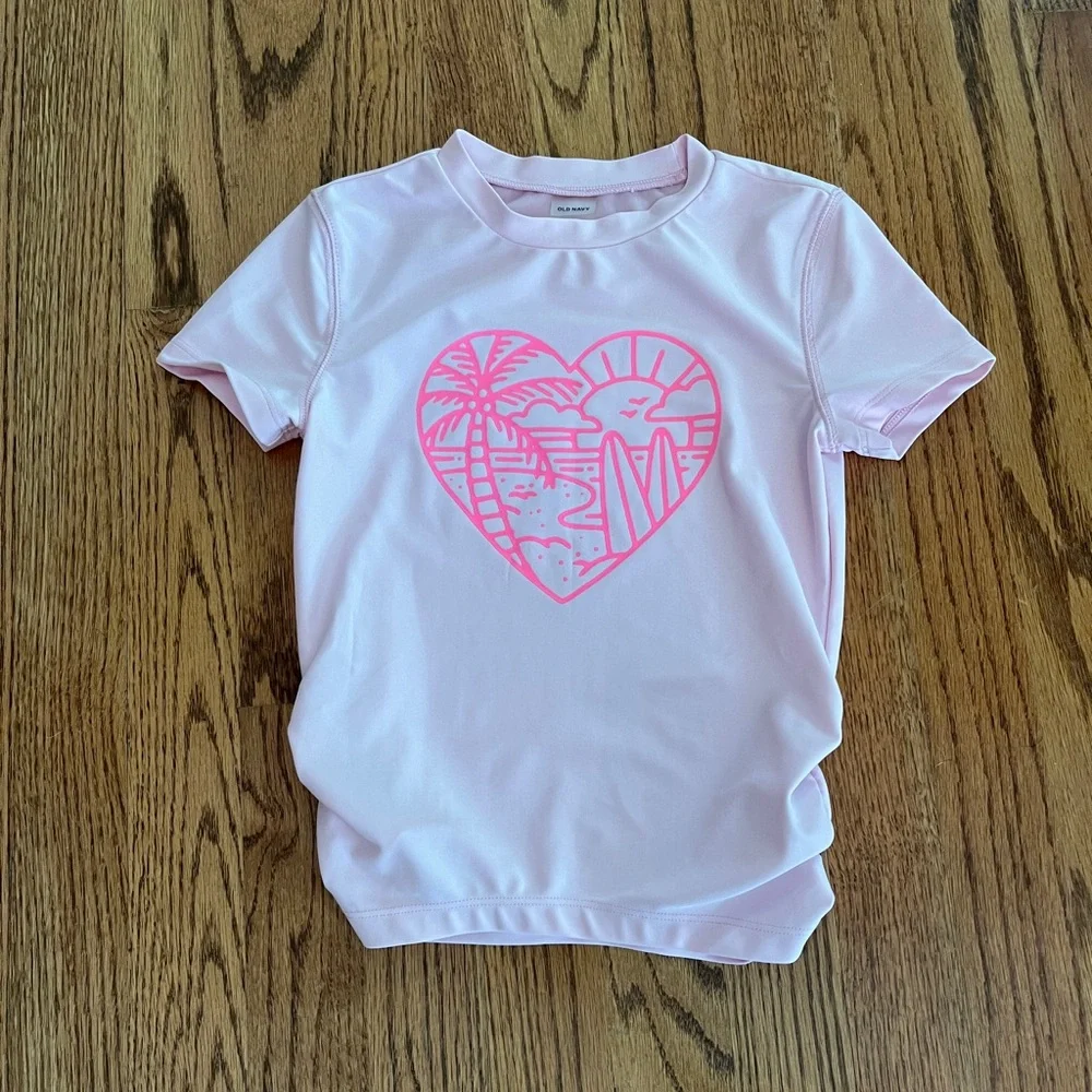 Pink Girls Rash Guard - Picture 1 of 4